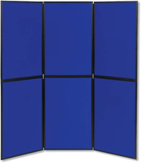 Apollo Exhibition Display System, 6 Panel Show board, Blue White
