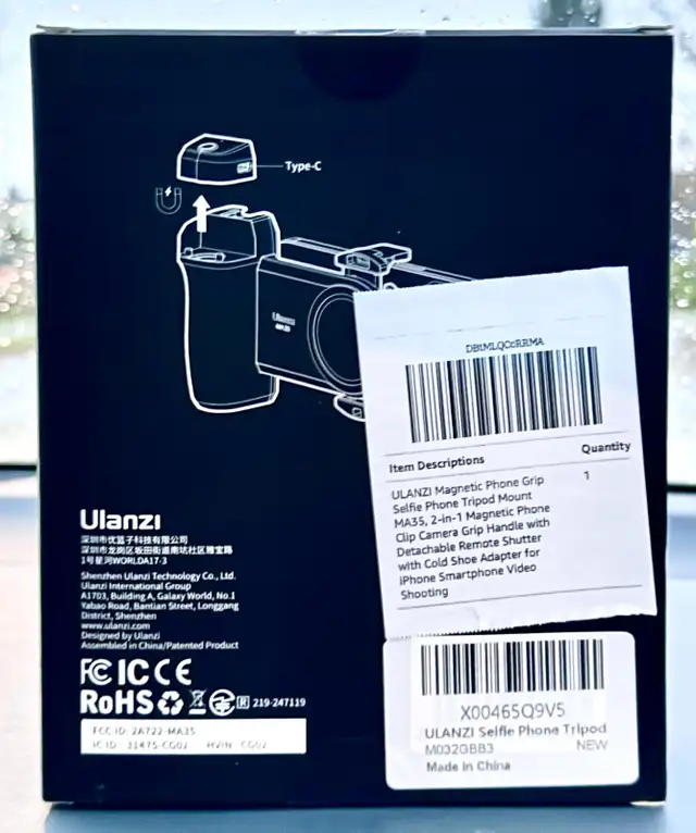 Smartphone “camera” grip & shutter trigger (Ulanzi MA35) in Cell Phone Accessories in Vancouver - Image 3