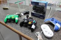 Xbox, Sony, and Nintendo controllers at First Stop Swap Shop!