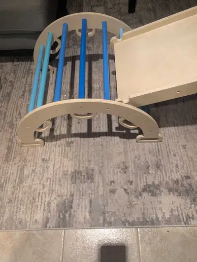 Bluebead Wooden Climbing Arch and Slide, View more