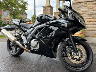 Black SV650 with rare full fairing. Excellent condition, low milage. ABS. Includes: -Fender eliminat...