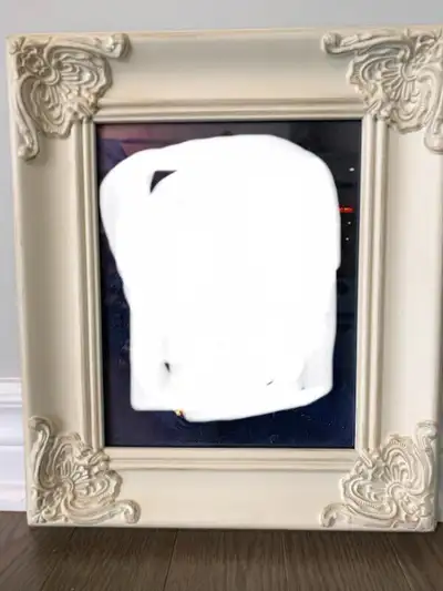 White picture frame with cute design 8x10, View more