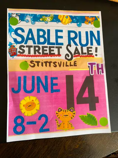 Street sale with assorted wares and vintage items