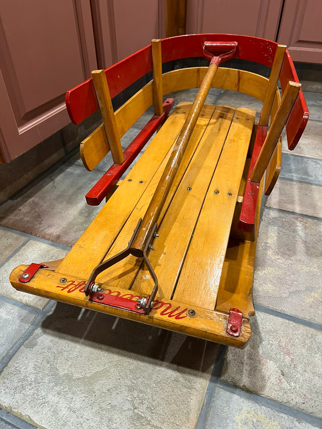 Wooden sleigh for sale  in Strollers, Carriers & Car Seats in Oshawa / Durham Region