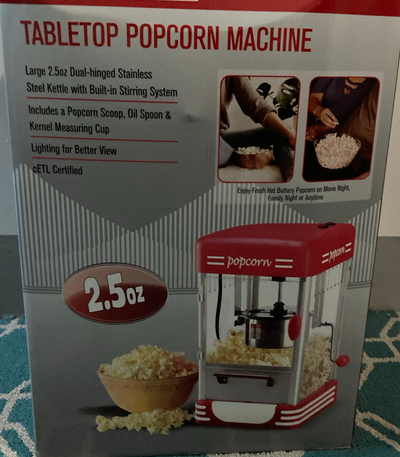 Trying to pay bills - Retro Style Theatre 10 Cup Popcorn Maker, View more