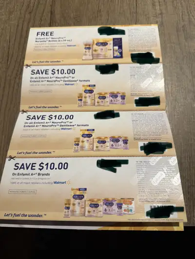 Blacked out code in photo Physical coupons are not blacked out Coupons expire before baby arrives