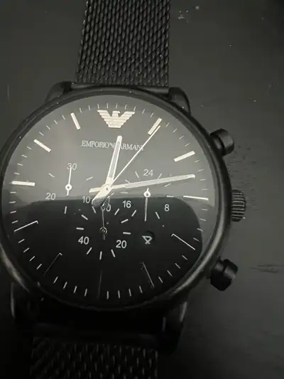 Emporio Armani Black Chronograph Watch