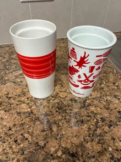 Tim Horton’s cups X 2, View more