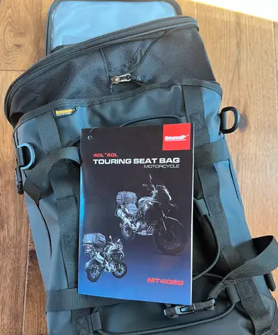 New Rhinowalk Motorcycle Travel Luggage, Expandable 40L to 60L. Material- Mesh, Steel Reinforcement,...