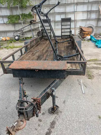 Solid trailer. Needs new wood.