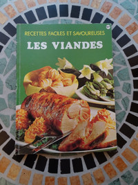 Livre vintage «Les viandes» acheté chez Greenberg en 1983