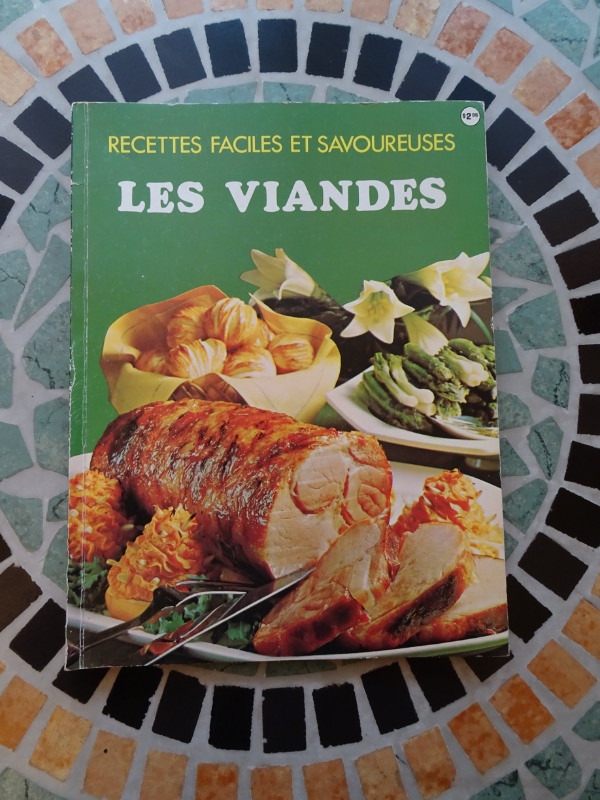 Livre vintage «Les viandes» acheté chez Greenberg en 1983 dans Manuels  à Lanaudière