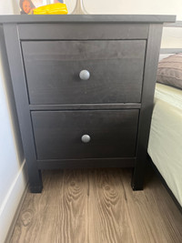 IKEA double drawer night stand 