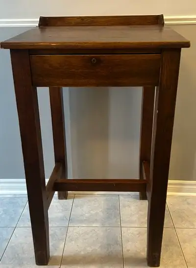 Vintage Antique Original Wooden Podium Bowmanville South, View more