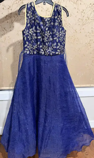 Dark blue prom dress in excellent condition, View more