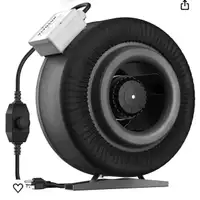 8 Inch Inline Duct Fan, 740 CFM Ventilation Fan