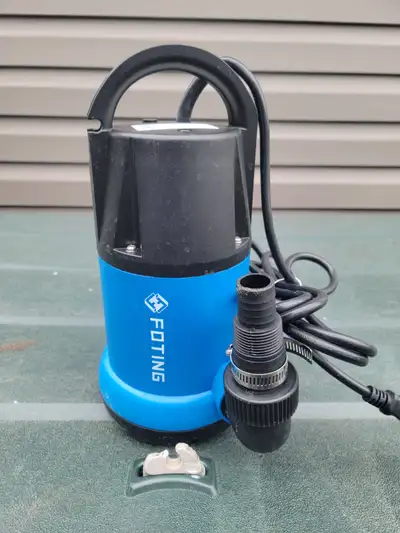 Sump pump and hose, View more