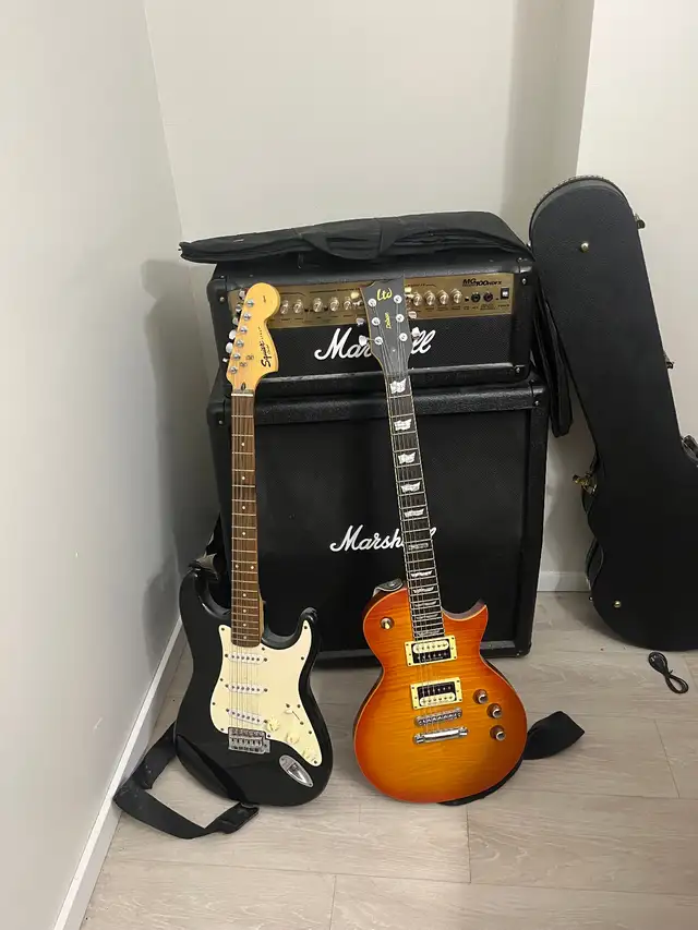 2 Guitars + Amp + Foot Petal + Patch cables in Amps & Pedals in City of Halifax - Image 2