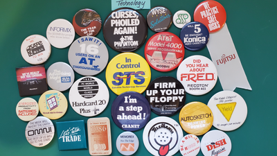 Rare Vintage CES and Tech Trade Show Pinback Buttons, View more