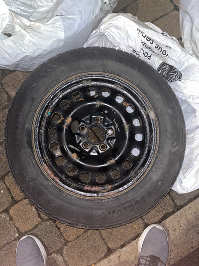 Winter tires 225/65/17 with steel wheels