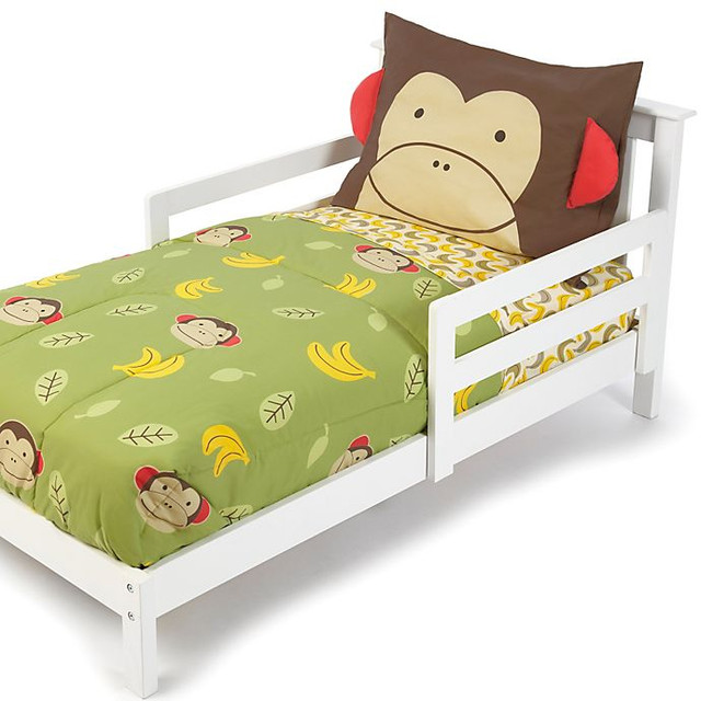 Skip Hop 9 zoo monkey toddler bedding literie lit enfant singe dans Berceaux  à Ville de Montréal - Image 4