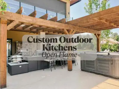 Custom outdoor kitchens and hardscaping by Open Flame Outdoor Kitchen Co. all over Ontario! From con...
