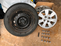 x4 SAILUN ICE BLAZER WST1 185/65R14 86T tires, rims & hardware
