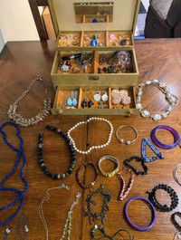 Huge Jewelry Collection with 17 rings, many necklaces and more