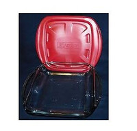 Anchor Hocking 8" Clear Square Cake Dish with Lid