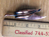 Vintage Copper Bird Pin