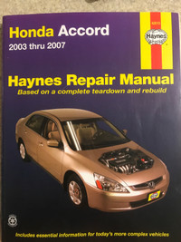 2003 Honda Accord repair books 