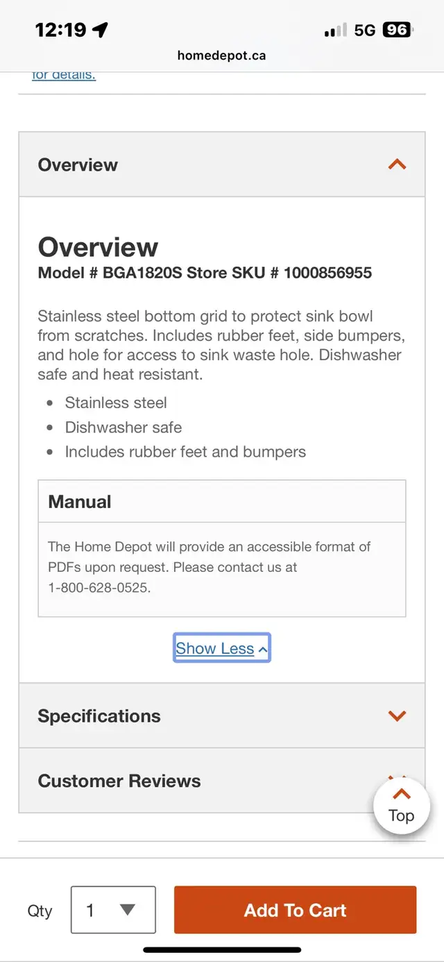 NEW Kindred SS wire bottom grid - 17-5/8" X 16" X 1" in Kitchen & Dining Wares in Pembroke - Image 3