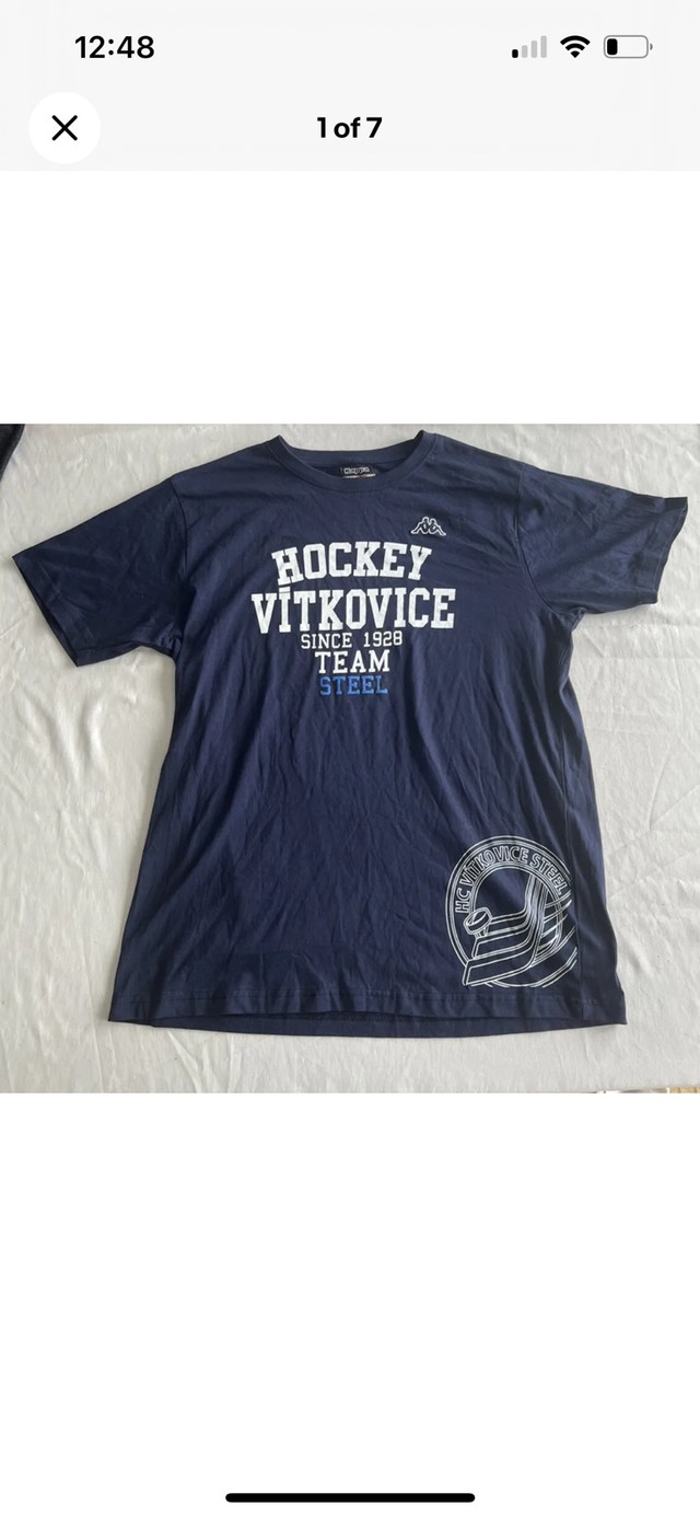 Kappa Vitkovice Hockey Team Steel Sports Shirt Mens Xl Tshirt  in Men's in Kingston