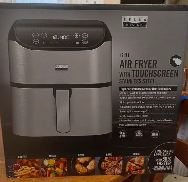 Touchscreen Air Fryer - 5.7L (6QT) - Stainless Steel63782599582977121