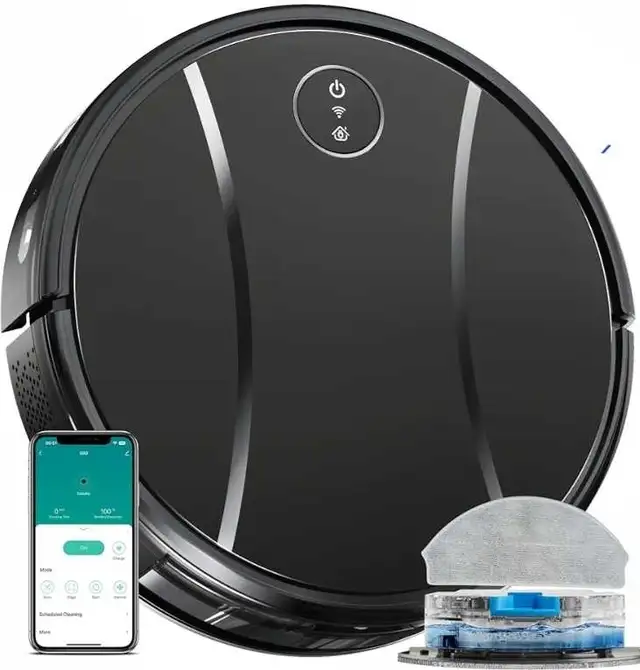 Robot Vacuum and Mop Combo, 4200Pa Powerful Robotic Vacuum Clean in Vacuums in Oakville / Halton Region - Image 2