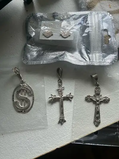 Pendentifs croix crusifix en argent 925 , View more