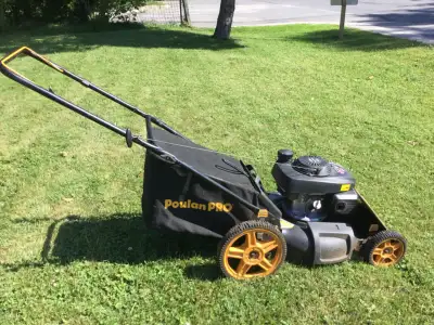 Poulan Pro gas lawnmower, View more
