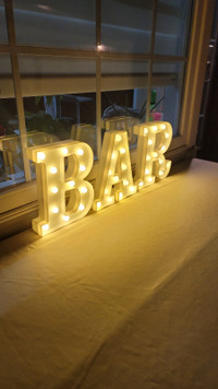 LED bar sign rental