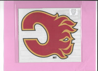 1995-96 Calgary Flames Iron-On Logo (Kraft Dinner Case Topper)