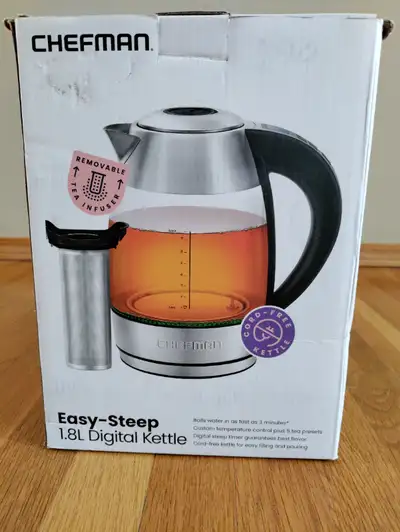 New Chefman Easy-Steep 1.8L Digital Kettle for sale., View more