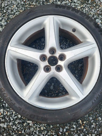 17 inch aluminum rims 5 / 100. 