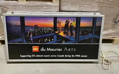 Vintage “du Maurier” Light Box (Works!), View more