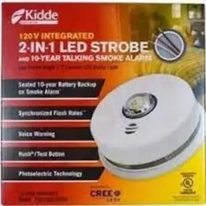 Protect Your Home with Kidde 2-in-1 Smoke Alarm! Get Double the Protection in One Device! Features:...