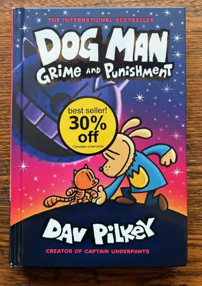 I am selling a HARDCOVER COPY OF DOGMAN: Grime and Punishment by Dav Pilkey. This is book #9 in the...