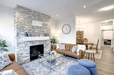 Cozy 3 Bedroom 2.5 Bath + Den with A/C & Private Green Backyard