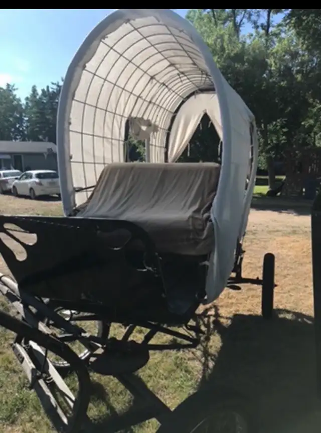 Single horse wagon in Equestrian & Livestock Accessories in Portage la Prairie - Image 4
