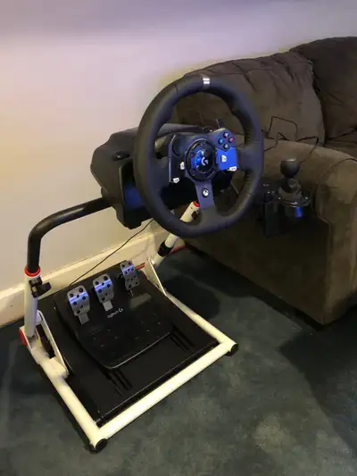 Logitech G920 Racing wheel, pedals, driving force shifter, stand, View more