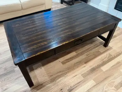 Magnussen Step-Up Rectangular Cocktail and End Tables. As new, non smoking no pet home. Includes: *...