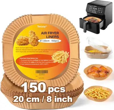 As the title says. Unopened in the original box. Air Fryer Liners, 150 Pieces Unbleached Parchment P...