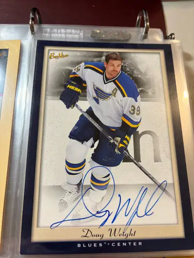 05-06 Bee Hive 5x7 hockey cards, 35 in total with 1 of them being a blue border card (Doug Weight in...